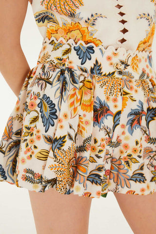 Farm Rio Ligia Light Pink Bubble Shorts