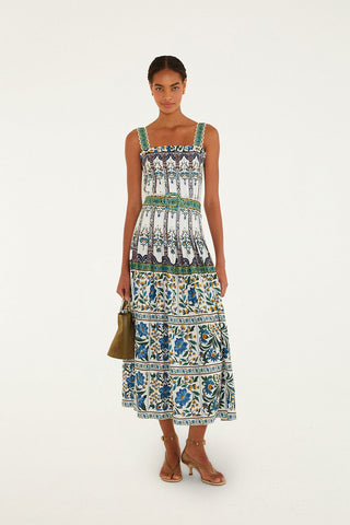 Farm Rio Manoela Belted Maxi Dress