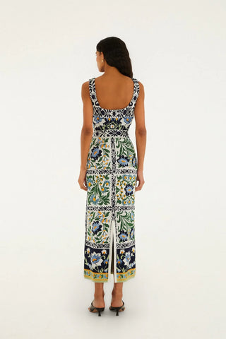 Farm Rio Manoela Knit Midi Dress
