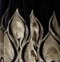 Greek Archaic Kori Phoenix Mini Dress Bell Sleeve