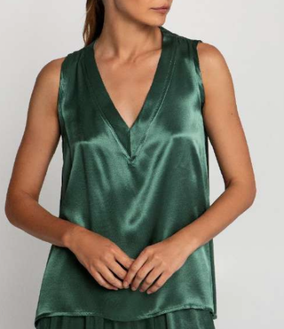 Viscose V Neck Top