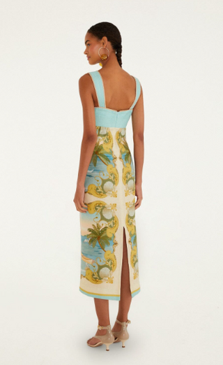Farm Rio Multicolor Royal Sea Maxi Dress