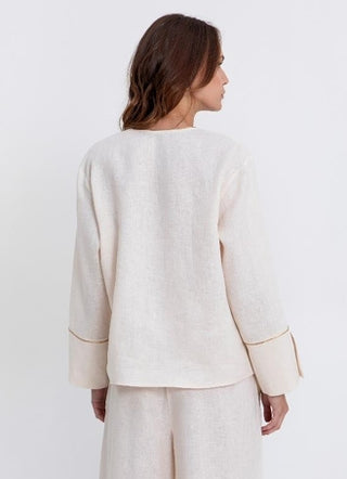 Greek Archaic Kori Blouse Wick V-Neck