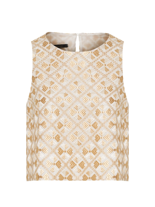 Greek Archaic Kori Flakes Sleeveless Top