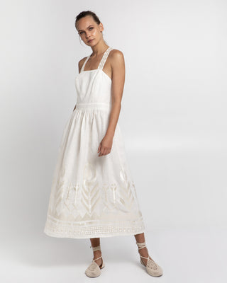 Dress Feather Open Back