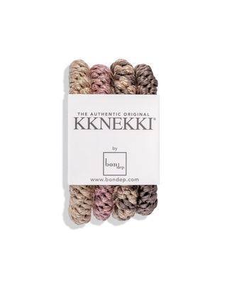 KKNEKKI Bundle Brown-Pink Hair Ties