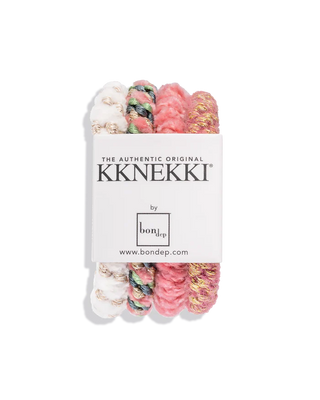KKNEKKI Bundle White-Pink Hair Ties