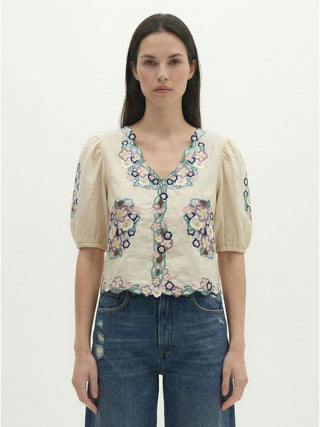 Clarita Short-Sleeve Top