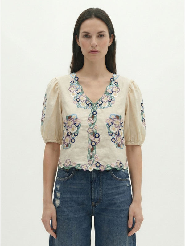 Clarita Short-Sleeve Top