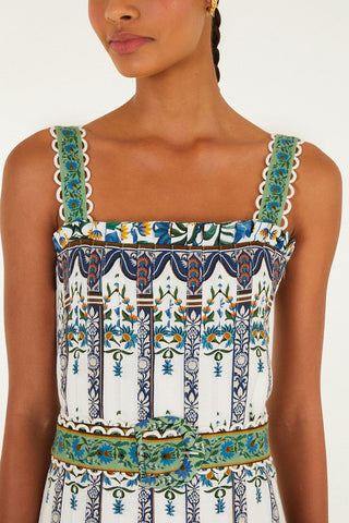 Farm Rio Manoela Belted Maxi Dress
