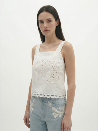 Coralina Linen Top