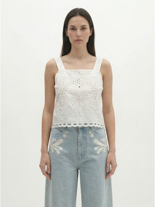 Coralina Linen Top