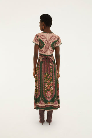 Farm Rio Daniela Green Maxi Dress