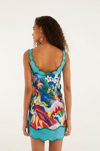 Farm Rio Garden Of Life Mini Dress