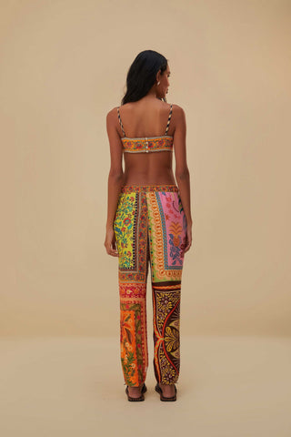 Farm Rio Mixed Scarf Multicolour Pants