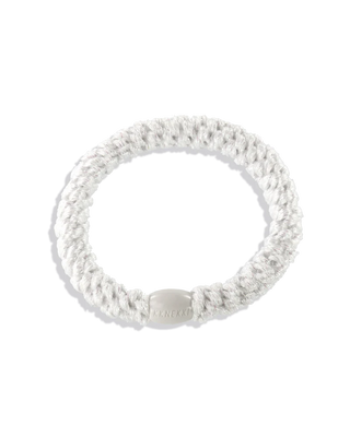 KKNEKKI White Glitter Hair Tie