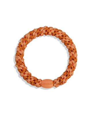 KKNEKKI Orange Glitter Hair Tie