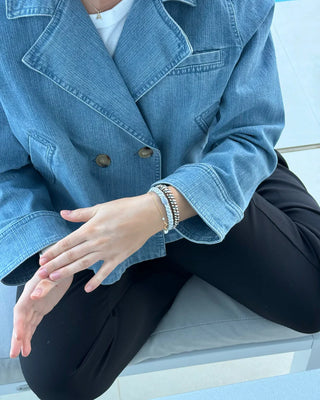 KKNEKKI Copper Grey Hair Tie