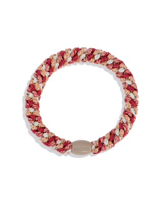KKNEKKI Raspberry Ivory Hair Tie