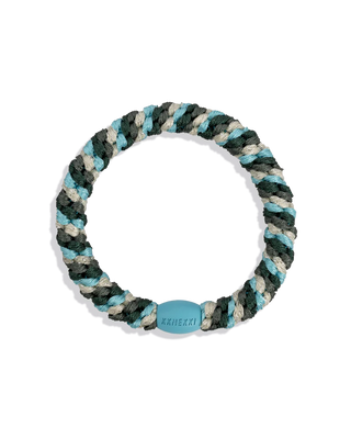 KKNEKKI Turquoise Jungle Glitter Hair Tie