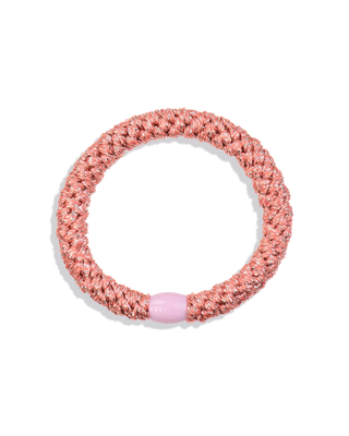 KKNEKKI Coral Glitter Hair Tie