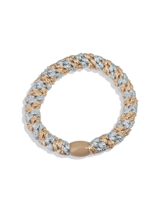 COMING SOON - KKNEKKI Silver Beige Glitter Hair Tie