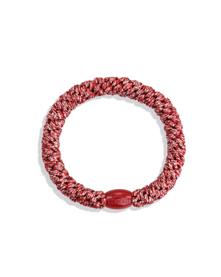 COMING SOON - KKNEKKI Red Silver Glitter Hair Tie