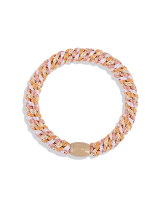 KKNEKKI Pink Nude Glitter Hair Tie