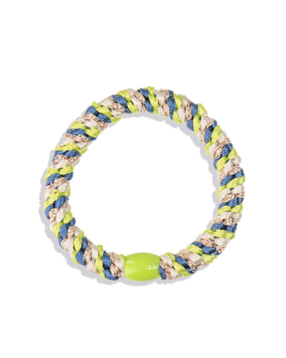 KKNEKKI Indigo Lime Glitter Hair Tie