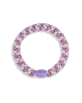 KKNEKKI Lavender Pink Glitter Hair Tie
