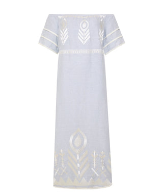 Dress Long Feather Off Shoulder