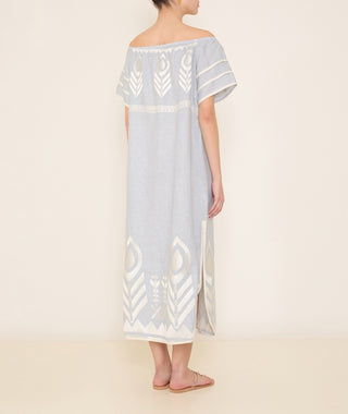 Dress Long Feather Off Shoulder