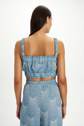 Pearl & Caviar Mermaid Crop Top