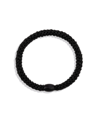 KKNEKKI Slim Black Glitter Hair Tie (KNS-20)